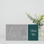 Schlichte Farbe - Danke - Dunkelgrün (Stehend Vorderseite)