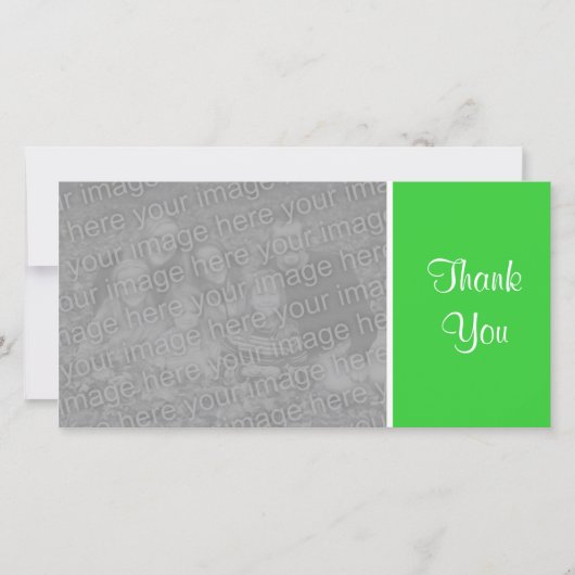 Schlichte Farbe - danke - Frühlings-Grün (Vorderseite)