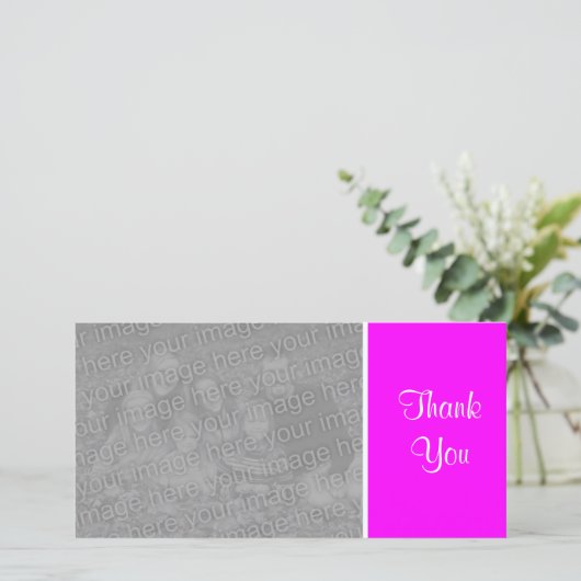 Schlichte Farbe - danke - Magenta (Stehend Vorderseite)