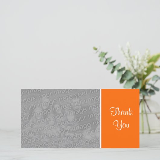 Schlichte Farbe - danke - Orange (Stehend Vorderseite)