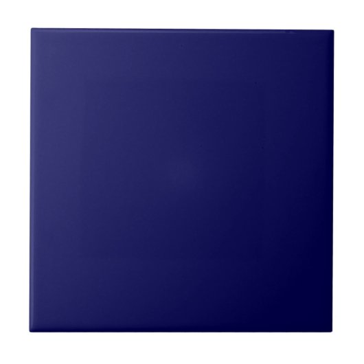 Schlichte Farbe Mitternachtsblau Fliese (Vorderseite)