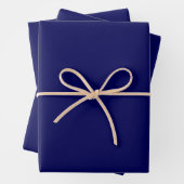Schlichte Farbe Mitternachtsblau Geschenkpapier Set (Beispiel)