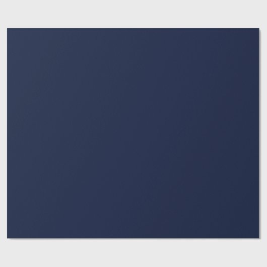 Schlichte Farbe Navy Geschenkpapier (Flach)