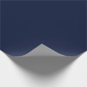 Schlichte Farbe Navy Geschenkpapier (Ecke)