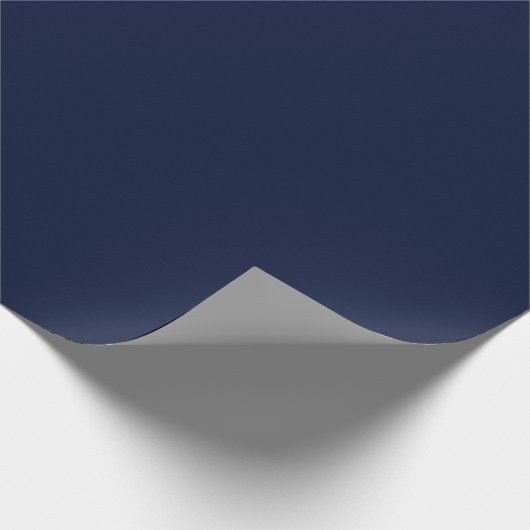 Schlichte Farbe Navy Geschenkpapier (Ecke)