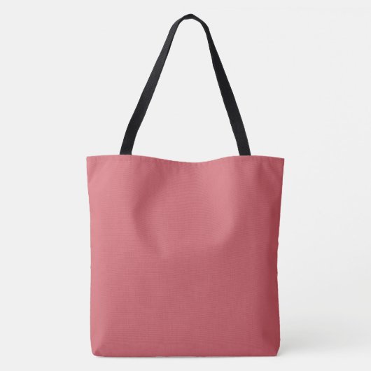 Schlichte Farbe Rot Tasche (Rückseite)