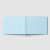 Schlichte Farbe solide trübe hellblau Gästebuch (Voll)