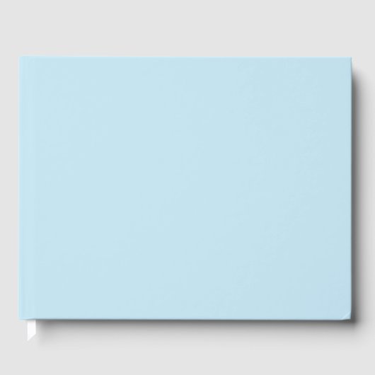 Schlichte Farbe solide trübe hellblau Gästebuch (Vorderseite)