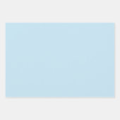 Schlichte Farbe solide trübe hellblau Geschenkpapier Set (Vorderseite 3)