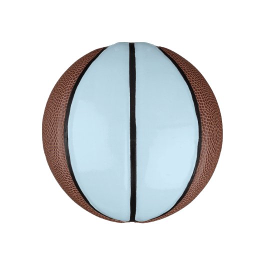Schlichte Farbe solide trübe hellblau Mini Basketball (Vertikal)