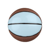 Schlichte Farbe solide trübe hellblau Mini Basketball (Vorderseite)
