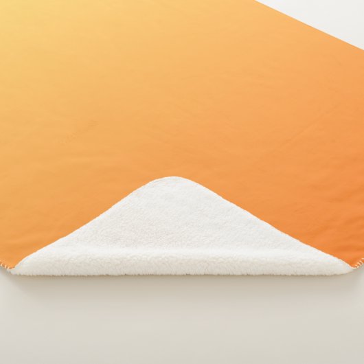 Schlichte Farben - Gelb und Orange Sherpadecke (3/4)