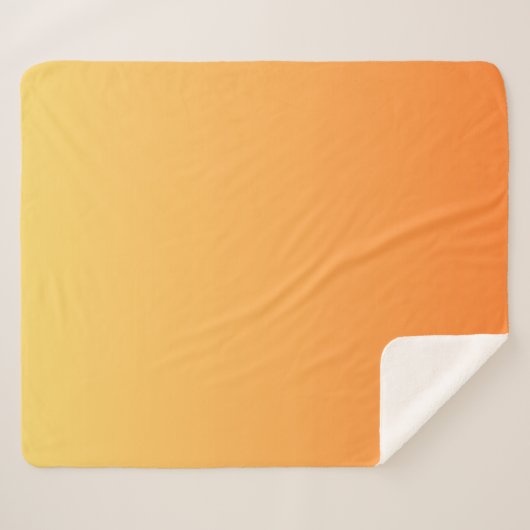 Schlichte Farben - Gelb und Orange Sherpadecke (Vorderseite (Horizontal))