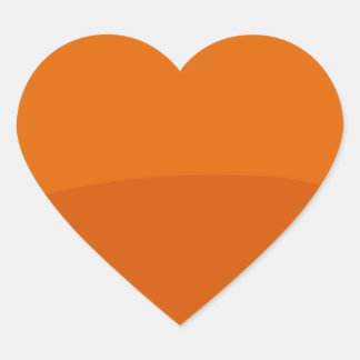 Schlichte Farbschattierungen von Künstlern Herz-Aufkleber