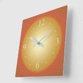 Schlichte Farbtiefe Big Face>Kiteschuhr Quadratische Wanduhr (Winkel)