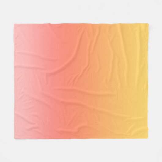 Schlichte Farbtöne - Gelb bis dunkelrosa Ober Fleecedecke (Vorderseite (Horizontal))