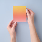 Schlichte Farbtöne - Gelb bis dunkelrosa Ober Flyer (Gruppe)