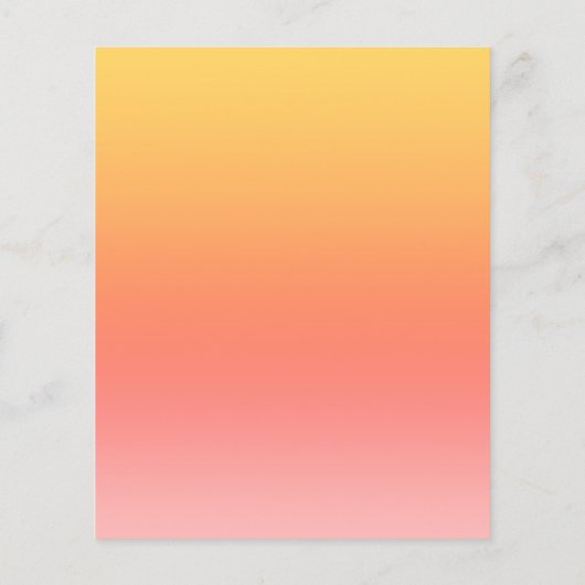 Schlichte Farbtöne - Gelb bis dunkelrosa Ober Flyer (Hinten)