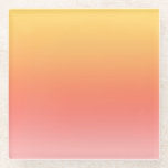 Schlichte Farbtöne - Gelb bis dunkelrosa Ober Glasuntersetzer<br><div class="desc">Farbenfrohe Hintergrundfarbe gelb,  orange,  rot und rosa.</div>