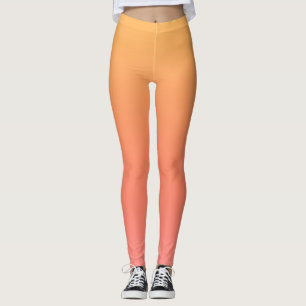 Schlichte Farbtöne - Gelb bis dunkelrosa Ober Leggings