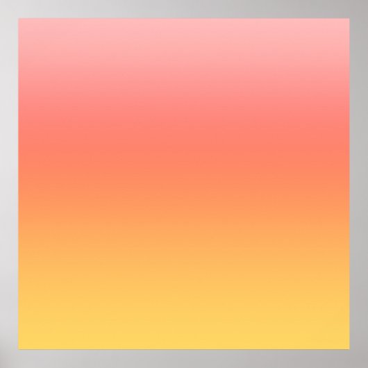 Schlichte Farbtöne - Gelb bis dunkelrosa Ober Poster (Vorne)