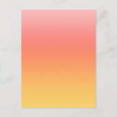 Schlichte Farbtöne - Gelb bis dunkelrosa Ober Postkarte (Vorderseite)