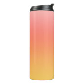 Schlichte Farbtöne - Gelb bis dunkelrosa Ober Thermosbecher (Nach links gedreht)