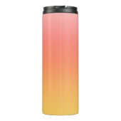 Schlichte Farbtöne - Gelb bis dunkelrosa Ober Thermosbecher (Rückseite)