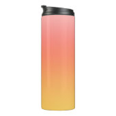 Schlichte Farbtöne - Gelb bis dunkelrosa Ober Thermosbecher (Nach rechts gedreht)