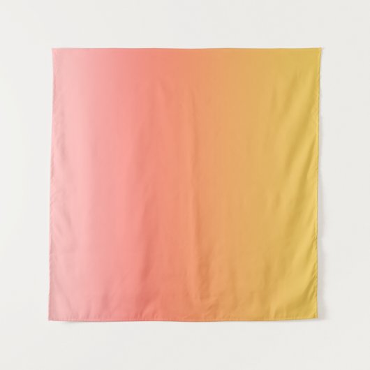 Schlichte Farbtöne - Gelb bis dunkelrosa Ober Wandteppich (Vorderseite (Horizontal))