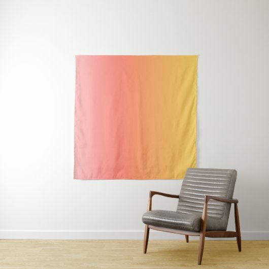 Schlichte Farbtöne - Gelb bis dunkelrosa Ober Wandteppich (Beispiel (Horizontal))