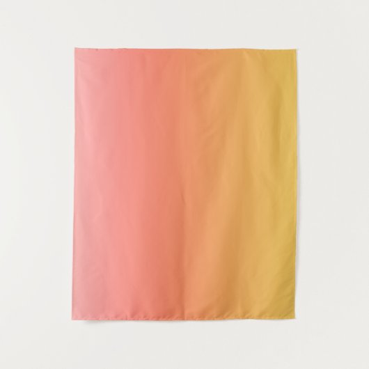 Schlichte Farbtöne - Gelb bis dunkelrosa Ober Wandteppich (Vorderseite)