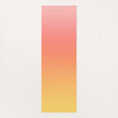 Schlichte Farbtöne - Gelb bis dunkelrosa Ober Yogamatte (Rückseite)