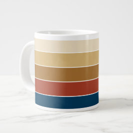 Schlichte, fest gestrichene, warme Herbstfarben Jumbo-Tasse