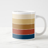 Schlichte, fest gestrichene, warme Herbstfarben Jumbo-Tasse (Rechts)