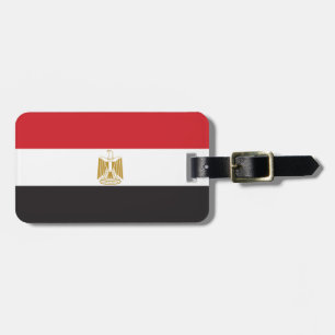 Schlichte Flagge Ägyptens Gepäckanhänger