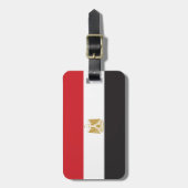 Schlichte Flagge Ägyptens Gepäckanhänger (Vorderseite vertikal)