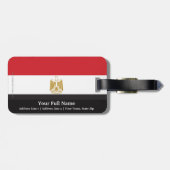 Schlichte Flagge Ägyptens Gepäckanhänger (Rückseite horizontal)
