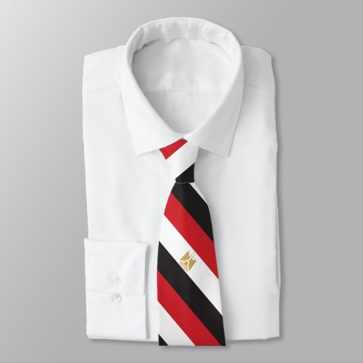 Schlichte Flagge Ägyptens Krawatte (Gebunden)