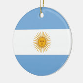 Schlichte Flagge Argentiniens Keramikornament (Links)