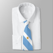 Schlichte Flagge Argentiniens Krawatte (Gebunden)