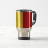 Schlichte Flagge Belgiens Reisebecher (VorderseiteRechts)