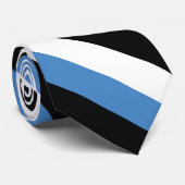 Schlichte Flagge Estlands Krawatte (Gerollt)