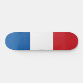 Schlichte Flagge Frankreichs Skateboard (Horizontal)