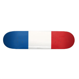 Schlichte Flagge Frankreichs Skateboard