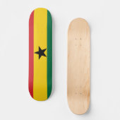 Schlichte Flagge Ghanas Skateboard (Vorderseite)