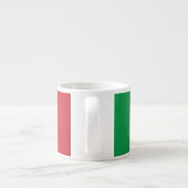 Schlichte Flagge Italiens Espressotasse (Rückseite)