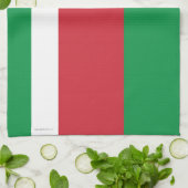 Schlichte Flagge Italiens Geschirrtuch (Gefaltet)