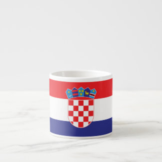 Schlichte Flagge Kroatiens Espressotasse