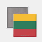 Schlichte Flagge Litauens Magnet (Vorderseite/Rückseite)